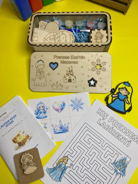 Buzlar Prensesi Keşif Kutusu (İsme Özel)